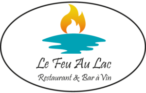 Logo du restaurant et bar à vin "Le Feu au Lac"